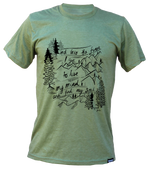 INTO THE FOREST - Unisex Eco Tee Heather Army